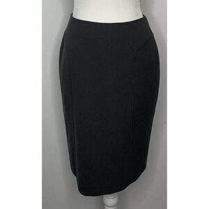 HALOGEN Grey Dressy Pencil Midi Skirt SZ 0